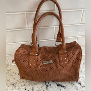 Brown Leather Roxy Handbag